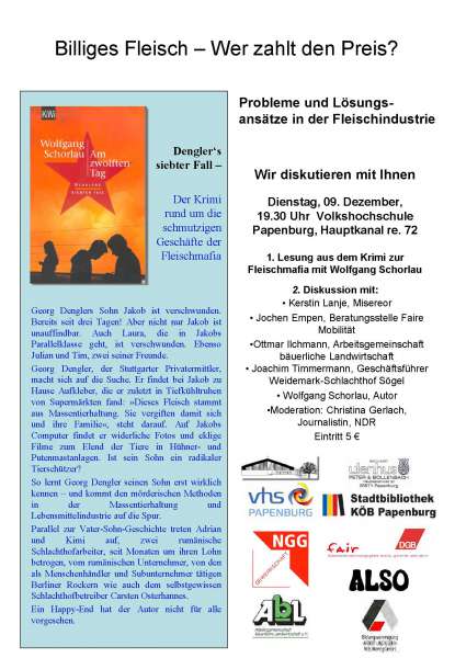 Bild des Einladungsflyers für die Veranstaltung in Papenburg
